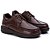 Sapato Casual Conforto Couro Marrom - Imagem 1