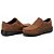 Sapato Casual Conforto Couro Marrom - Imagem 3