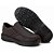 Sapato Casual Conforto Couro Marrom - Imagem 4
