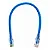 Patch Cord CAT6 0,30 metros Azul Gigalan - 5F88922E132EG - Furukawa - Imagem 1