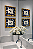 Quadro Border - Bambu + Girafa Azul - Imagem 1