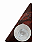 Bandeja em mármore vermelho triangular - Imagem 1
