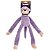 Pelúcia Macaco Limited Jambo Lilás Único - Imagem 1