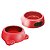 Comedouro Plástico Glamour Furacão Pet Vermelho 500 ml - Imagem 1