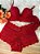 Conjunto em Renda Premium Vermelho,tamanho GG, veste 46 - Imagem 1