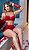 Conjunto Saia Sensual Vermelho em tule bordado, tamanho M - Imagem 1