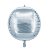 Balao Metalizado Redondo 4D Prata 20 " - Imagem 1