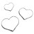 Cortador Kit Mini Coração 3 pçs 017 RR Cortadores - Flexarte - Imagem 1