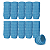 Kit 10 Forminhas Lisa Azul  - Nº 5 - Imagem 1