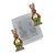 Molde de  Silicone 031 - Dupla de Coelhos Cenouras - Pascoa - Imagem 1