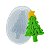 Molde de  Silicone 139 - Árvore de Natal c Estrela - Imagem 1