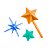 Molde de  Silicone 219 - Varinha Mágica + Estrelas - Imagem 3