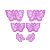 Molde de  Silicone 220 - Renda Borboleta 4's - Imagem 3