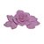 Molde de  Silicone 390 - Rosa Grande c/ Folhas - Imagem 3