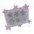 Molde de  Silicone 720 - Sexteto de Estrelas Pequenas - Imagem 1