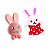 Molde de  Silicone 735 - Coelhinha + Cabecinha de Coelho de Gravata - Imagem 2