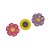 Molde de  Silicone 798 - Trio de Flores com Girassol Peq - - Imagem 3