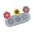 Molde de  Silicone 798 - Trio de Flores com Girassol Peq - - Imagem 1