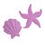 Molde de  Silicone 842 - Concha com Cracas + Estrela do Mar Sedna - Imagem 3