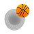 Molde de  Silicone 865 - Bola de Basquete 3cm - Imagem 1