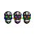 Molde de  Silicone 877 - Trio de Caveiras Catrina - Halloween - Imagem 3