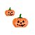 Molde de  Silicone 878 - Par de Abóboras de Halloween - Imagem 3
