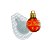 Molde de  Silicone 886 - Bolinha de Natal Splash 2,5cm - Imagem 1