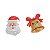 Molde de  Silicone 889 - Papai Noel + Sino com Laço - Imagem 3