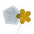 Molde de  Silicone 910 - Pirulito de Flor com 5 Lados 5cm - Imagem 1