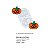 Molde de  Silicone 972 - Dupla de Abóboras Chatas de Halloween 3,5cm - Imagem 3