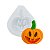 Molde de  Silicone 973 - Abóbora Arredondada Média de Halloween 4cm - Imagem 1