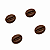 Molde de Silicone 1052 - Grãos de Café Tathy 1,6cm Flexarte - Imagem 3