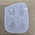 Molde de Silicone 1053 - Quarteto Abacaxi Peq 2cm - Flexarte - Imagem 2