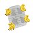 Molde de Silicone 1056 - Quarteto de Bananas Capivari 1,7cm - Imagem 1