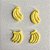 Molde de Silicone 1056 - Quarteto de Bananas Capivari 1,7cm - Imagem 1