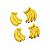 Molde de Silicone 1056 - Quarteto de Bananas Capivari 1,7cm - Imagem 3