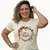 T-Shirt Plus Size Cristã Eis Me Aqui Algodão Premium com strass - Imagem 4