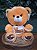 Urso Romântico com frase "Te Amo" 30 cm - Imagem 1