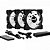 Kit 3 Coolers Aerocool Saturn 12 Pro ARGB + Hub + Controle - Imagem 2
