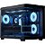 Gabinete Gamer Aerocool ATX P300C Preto Lateral Vidro - Imagem 1