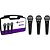 Kit de Microfone Harmonics MDU101 Com 3 Microfones Dinâmico Cardióide - Imagem 1