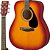 Kit de Violão Acústico Yamaha F310P TBS + Capa + Acessórios - Imagem 2