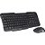 Kit Teclado e Mouse C3tech K-W10 Sem Fio Preto - Imagem 1