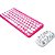 Kit Teclado e Mouse Sem Fio Letron Hello Kitty Rosa - Imagem 1