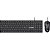 Kit Mouse e Teclado Fortrek C13 Office USB ABNT2 Preto - Imagem 1