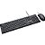 Kit Mouse e Teclado Fortrek C13 Office USB ABNT2 Preto - Imagem 2