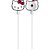 Fone de Ouvido Letron Hello Kitty Branco - Imagem 1