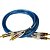 Cabo Blindado 2RCA X 2RCA 1m Azul Storm - Imagem 1