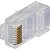 Conector Macho CAT6 RJ45 112 Fortrek FK 140E 100 Unidades - Imagem 2