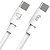 Cabo Tipo C X Tipo C TC60 1 Metro Branco ELG - Imagem 2